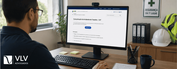 Como emitir a CAT (Comunicação de Acidente de Trabalho) pela internet? 2 Advogado emitindo a CAT (Comunicação de Acidente de Trabalho) pela internet