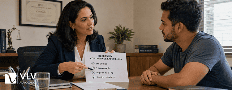Contrato de experiência: como funciona e quais as regras? 2 Homem analisando contrato de experiência