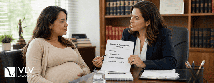 Demitida grávida sem carteira assinada: quais direitos? 3 Advogada auxiliando funcionária demitida grávida sem carteira assinada