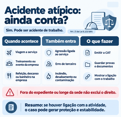 Tipos de acidente de trabalho: quais são e exemplos 2 O que é acidente de trabalho atípico?