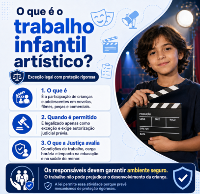 imagem representando o que é trabalho infantil artistico?