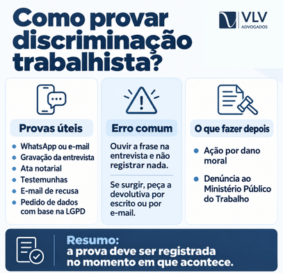 Como provar que você foi discriminado por ter processo trabalhista?