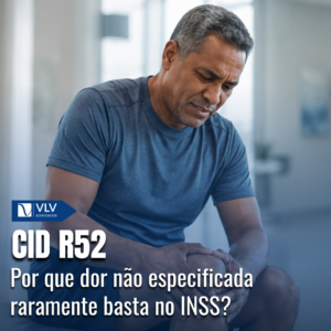 CID R52 dor nao especificada raramente basta no INSS
