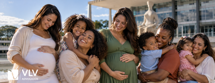 STF iguala licença-maternidade de mães adotantes e biológicas 1 imagem representando mães adotantes e mães biológicas