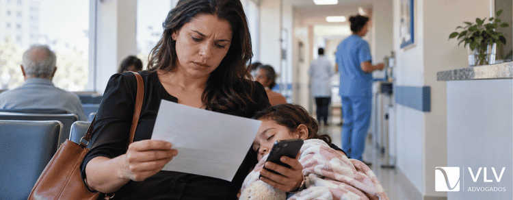 Atestado médico de acompanhante: é válido no trabalho? 1 Mãe analisando atestado médico de acompanhante