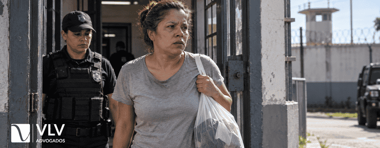 Guarda dos filhos de mãe presa: quem fica com as crianças? 2 imagem representando mãe sendo solta da prisão