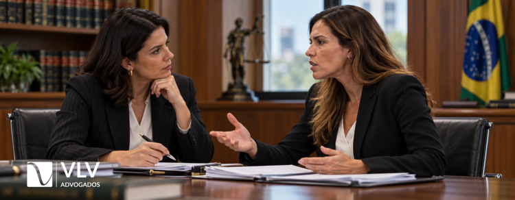 Justiça reconhece lawfare de gênero na guarda compartilhada 2 imagem representando advogada e ré em lawfare de gênero